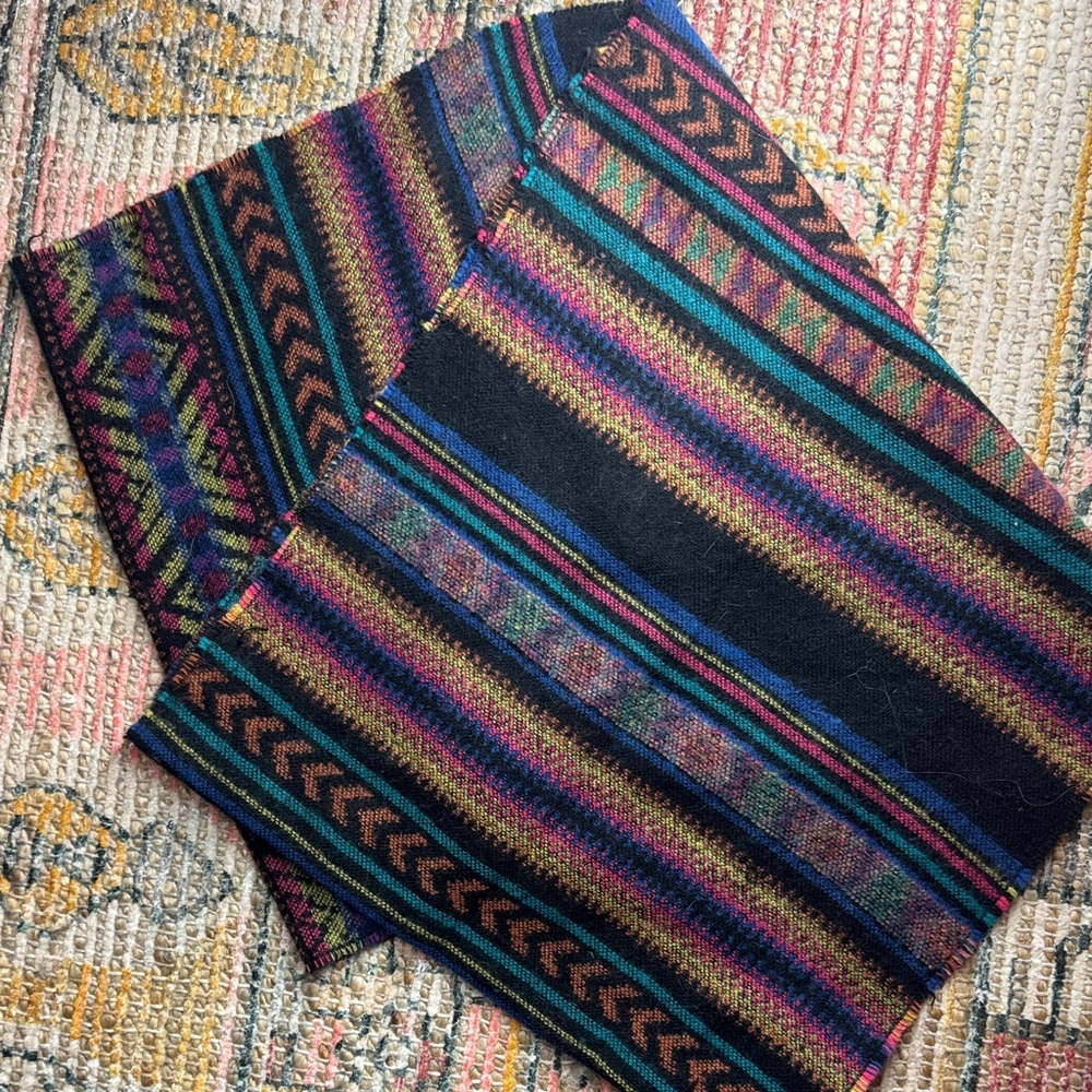 Colorful Aztec Striped Infinity Scarf